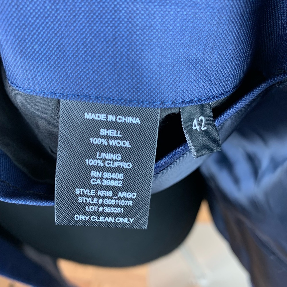 Theory Kris Illuminati Blue Suit Jacket - Picture 7 of 8